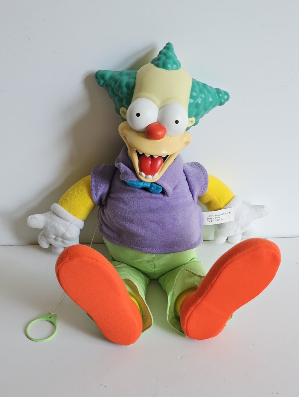 2001 Playmates "Treehouse of Horror" Good/Evil Krusty Doll (Tested w/ Batteries)